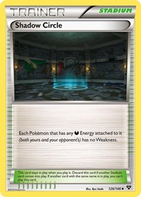 Shadow Circle 126/146 XY Base Set Reverse Holo Pokémon card