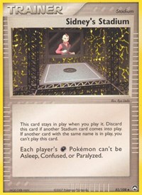 Sidney's Stadium 82/108 EX Power Keepers Reverse Holo Pokémon card
