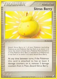 Sitrus Berry 91/115 EX Unseen Forces Reverse Holo Pokémon card