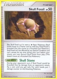 Skull Fossil 117/123 Mysterious Treasures Reverse Holo Pokémon card
