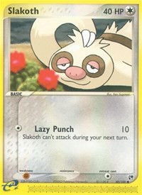 Slakoth 80/100 · Reverse Holo