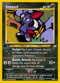Sneasel 24/64 · 1st Edition