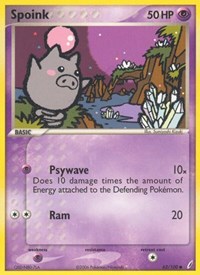 Spoink 62/100 · Reverse Holo