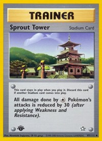 Sprout Tower 097/111 Neo Genesis 1st Edition Pokémon card