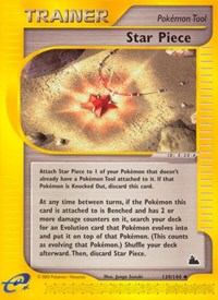 Star Piece 139/144 Skyridge Pokémon card