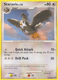 Staravia 47/100 · Reverse Holo