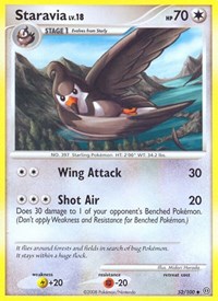 Staravia 52/100 · Reverse Holo