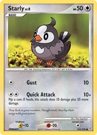 Starly 101/130 · Reverse Holo