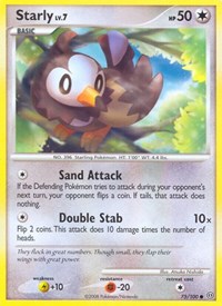 Starly 75/100 · Reverse Holo