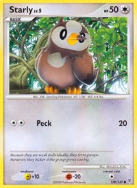 Starly 129 · Reverse Holo