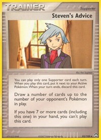 Steven's Advice 83/108 EX Power Keepers Reverse Holo Pokémon card