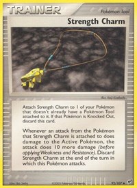 Strength Charm 92/107 EX Deoxys Reverse Holo Pokémon card