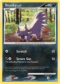 Stunky 102/130 · Reverse Holo