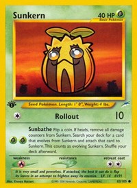 Sunkern 083/105 · 1st Edition
