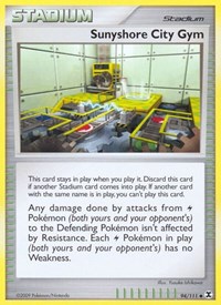 Sunyshore City Gym 94/111 Rising Rivals Reverse Holo Pokémon card