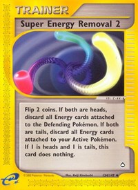 Super Energy Removal 2 134/147 Aquapolis Reverse Holo Pokémon card