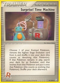 Surprise! Time Machine 91/109 EX Team Rocket Returns Reverse Holo Pokémon card