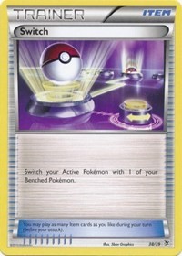 Switch 38/39 Kalos Starter Set Pokémon card