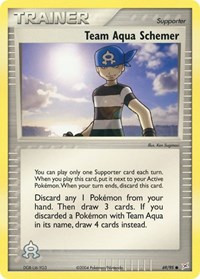 Team Aqua Schemer 69/95 EX Team Magma vs Team Aqua Reverse Holo Pokémon card