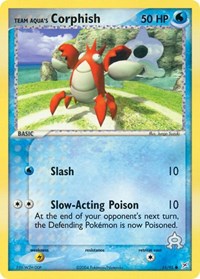 Team Aqua's Corphish 51/95 · Reverse Holo