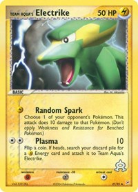 Team Aqua's Electrike 27/95 · Reverse Holo
