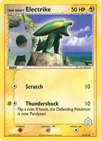 Team Aqua's Electrike 52/95 · Reverse Holo