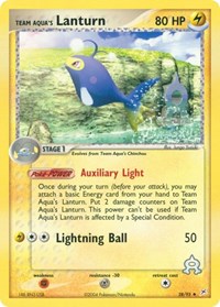 Team Aqua's Lanturn 28/95 · Reverse Holo
