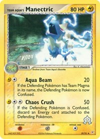 Team Aqua's Manectric 29/95 · Reverse Holo