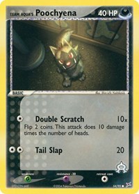 Team Aqua's Poochyena 54/95 · Reverse Holo