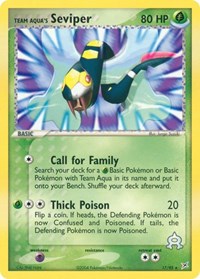 Team Aqua's Seviper 17/95 · Reverse Holo