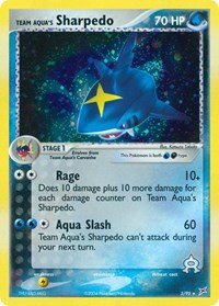 Team Aqua's Sharpedo 5/95 · Reverse Holo