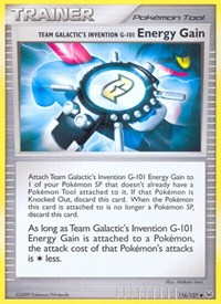 Team Galactic's Invention G-101 Energy Gain 116/127 Platinum Reverse Holo Pokémon card