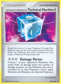Team Galactic's Invention G-107 Technical Machine G 95/111 Rising Rivals Reverse Holo Pokémon card