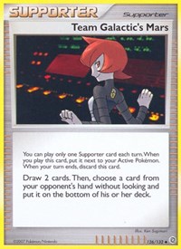 Team Galactic's Mars 126/132 Secret Wonders Reverse Holo Pokémon card