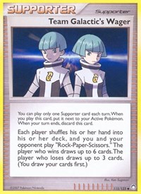 Team Galactic's Wager 115/123 Mysterious Treasures Reverse Holo Pokémon card