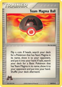 Team Magma Ball 80/95 EX Team Magma vs Team Aqua Reverse Holo Pokémon card