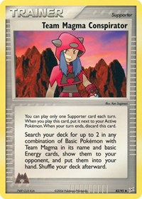 Team Magma Conspirator 82/95 EX Team Magma vs Team Aqua Reverse Holo Pokémon card