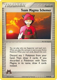 Team Magma Schemer 70/95 EX Team Magma vs Team Aqua Pokémon card