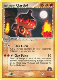 Team Magma's Claydol 33/95 · Reverse Holo