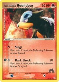 Team Magma's Houndour 35/95 · Reverse Holo