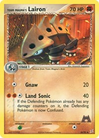 Team Magma's Lairon 36/95 · Reverse Holo
