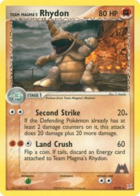 Team Magma's Rhydon 22/95 · Reverse Holo