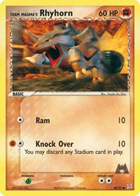 Team Magma's Rhyhorn 68/95 · Reverse Holo