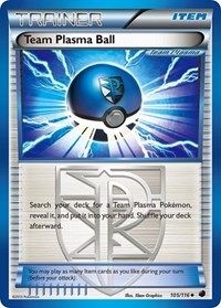Team Plasma Ball (Team Plasma) 105/116 Plasma Freeze Reverse Holo Pokémon card