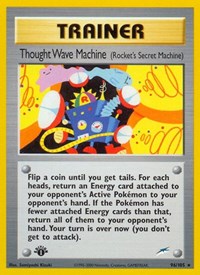Thought Wave Machine (Rocket's Secret Machine) 096/105 Neo Destiny Pokémon card