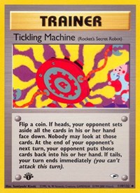 Tickling Machine 119/132 Gym Heroes 1st Edition Pokémon card