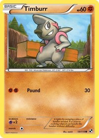 Timburr 58/114 · Reverse Holo