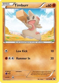 Timburr 58/108 · Reverse Holo