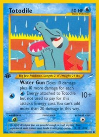 Totodile 085/105 · 1st Edition