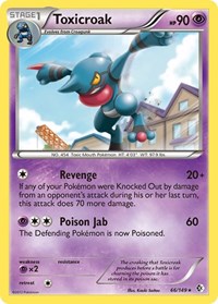 Toxicroak 66/149 · Reverse Holo